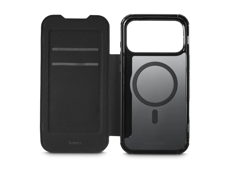 HAMA Flip-Hülle für iPhone 17 Pro Max – MagSafe kompatibel, schwarz