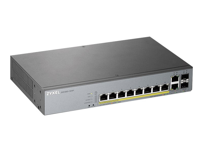 Zyxel Netzwerk-Switch – 12 Anschlüsse, PoE+ für Überwachung