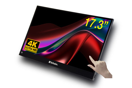 Verbatim Tragbarer Monitor – 17" 4K-Display, IPS-Technologie