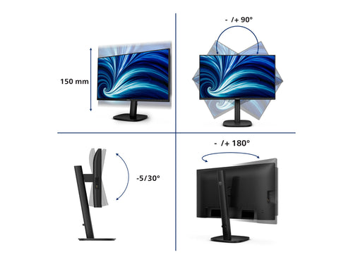 Philips 24" LED-Monitor – QHD, USB-C, Lautsprecher