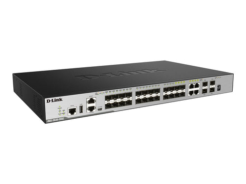 D-Link Netzwerk-Switch – 28 Ports, stapelbar für KMU