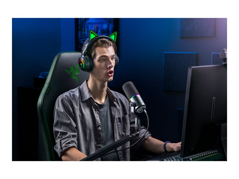 Razer USB-C Mikrofon – Klarer Klang, minimierte Hintergrundgeräusche