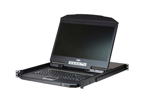 Aten 8-Port KVM-Konsole – 18,5" Display, integrierter Switch