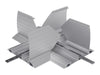 Dataflex Kabelschutz – Kreuzverbindung, silber, recyceltes Material