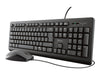 Trust Primo Tastatur- und Maus-Set – Spritzwasserschutz, USB-Anschluss
