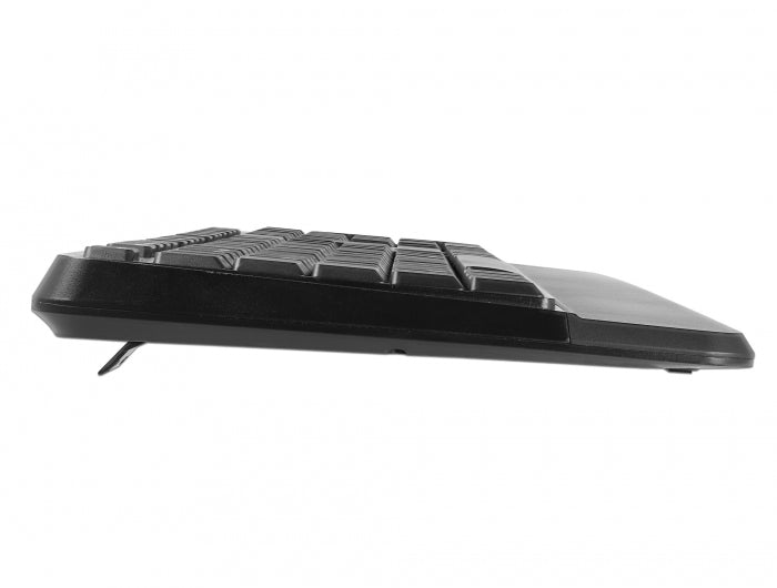 DELOCK Kabelloses Tastatur- und Maus-Set – Komfortabel mit Handauflage
