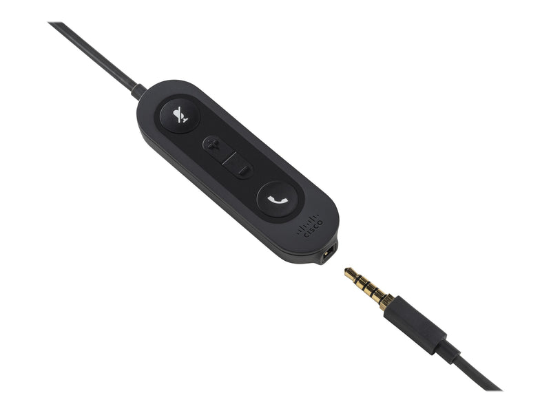Cisco On-Ear Headset – Kabelgebunden, 3,5 mm Stecker