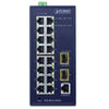 Planet Technology 16-Port Managed Switch – Gigabit Netzwerk, vielseitige Montage