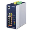 PLANET Industrial Netzwerk-Switch – 8 PoE-Ports, 2 SFP+ Ports