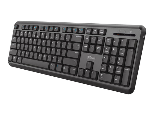 Trust Kabellose Tastatur – Spritzwasserschutz, USB-Empfänger
