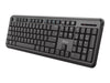Trust Kabellose Tastatur – Spritzwasserschutz, USB-Empfänger