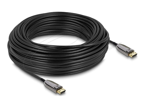 Delock Optisches DisplayPort-Kabel – 8K, 30 Meter Reichweite