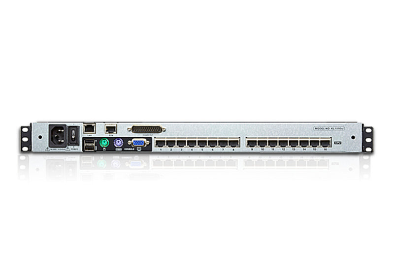 Aten KVM Switch – 16 Ports, integrierter 19" LCD-Bildschirm