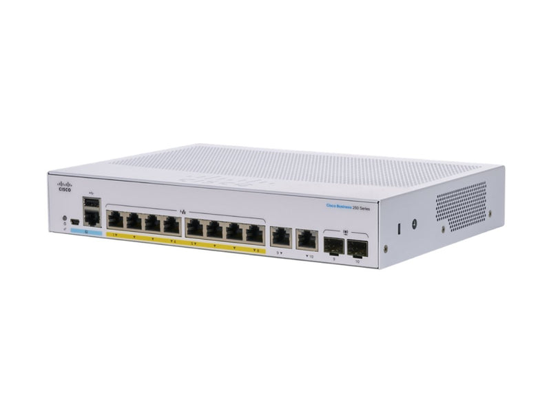 Cisco Smart Switch – 8 Anschlüsse, PoE+ für kleine Unternehmen