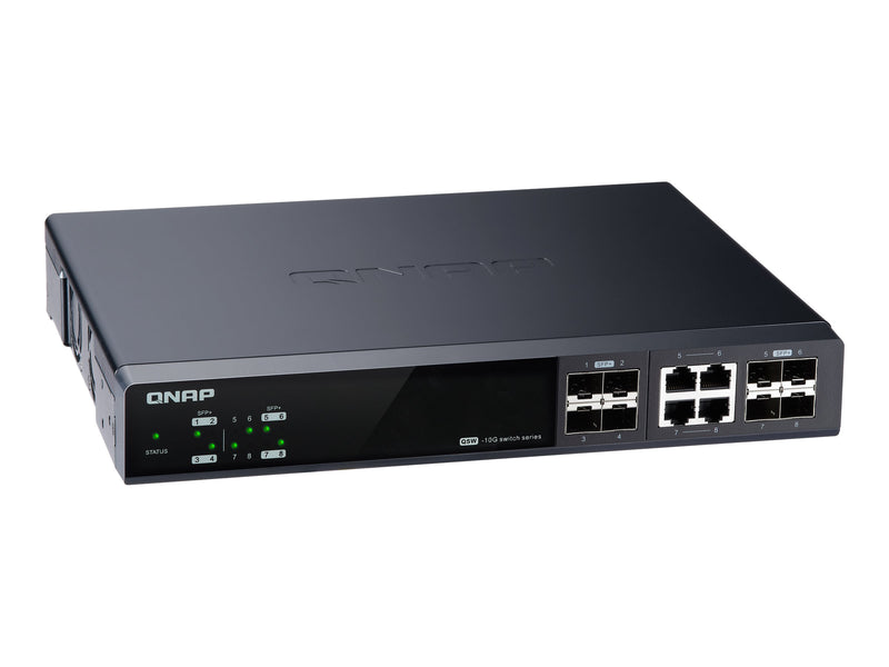 QNAP Managed Switch – 8 Anschlüsse, 10 Gigabit für schnelles Netzwerk