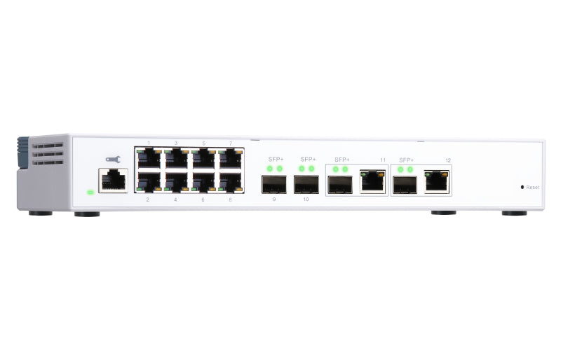 QNAP Netzwerk-Switch – 12 Anschlüsse, 10 Gigabit Ethernet