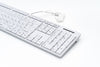 GETT USB-Tastatur – Spritzwassergeschützt, Antimikrobielle Oberfläche
