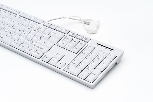 GETT USB-Tastatur – Spritzwassergeschützt, Antimikrobielle Oberfläche