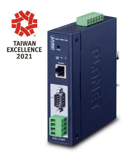 Planet Technology Gateway – 1-Port RS232/422/485 für Modbus-Netzwerke