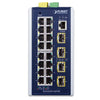 PLANET Switch – 20 Ports, für DIN- oder Wandmontage