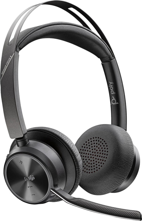 HP Poly Voyager Focus 2 Headset – USB-C, kabellos, Geräuschunterdrückung