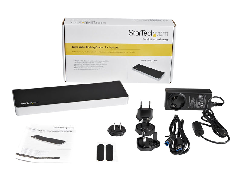 Startech Dockingstation – 3 Monitore, kompatibel mit Windows/macOS
