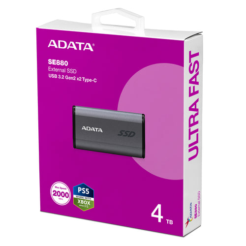 ADATA Externe SSD 4TB – Schneller Speicher, USB-C Anschluss