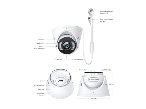 TP-LINK Omada Netzwerkkamera – 5 MP, Tag&Nacht-Funktion