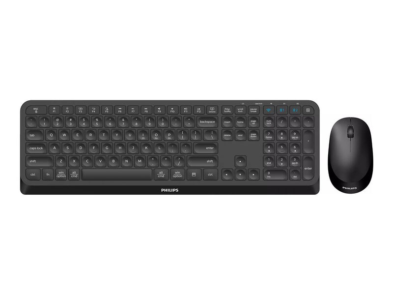 Philips Wireless Tastatur-Maus-Set – Kabellos, Ergonomisch