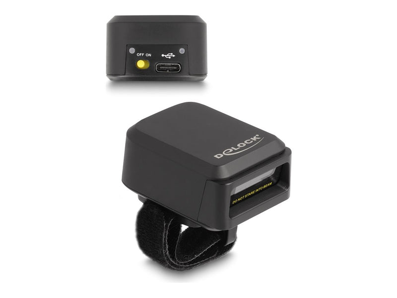 DELOCK Ringbarcode-Scanner – Tragbar, USB-C & Bluetooth