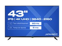 Japannext 43" 4K Monitor – Großes Bild, IPS-Technologie