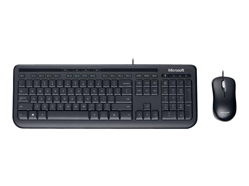 Microsoft Tastatur-Maus-Set – USB-Anschluss, spritzwassergeschützt