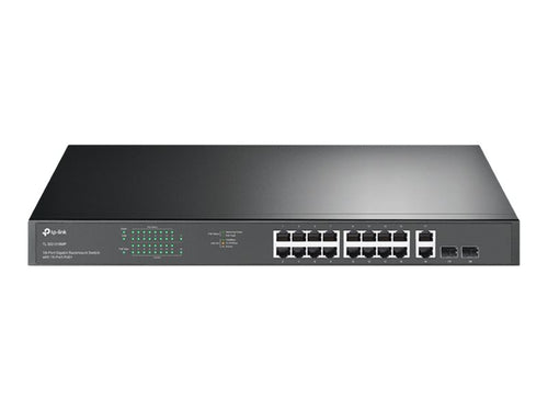 TP-Link 18-Port Gigabit Switch – 16 PoE+ Anschlüsse, Rackmontage