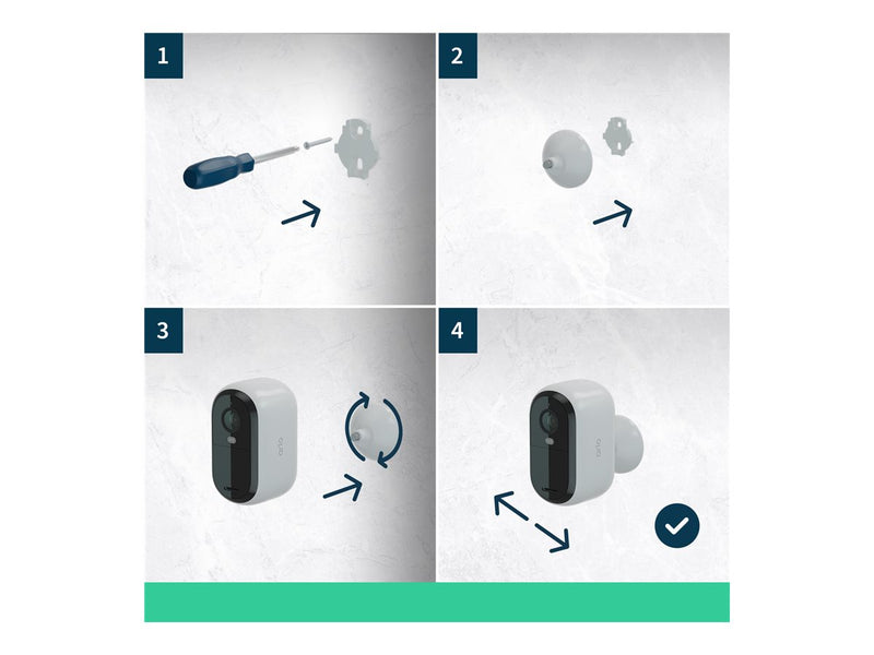 Arlo Sicherheitskamera-Set – 2 Kameras mit Solar-Panels