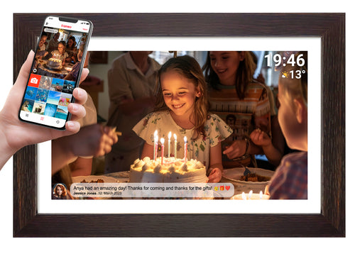 DENVER Digitaler Fotorahmen – 15.6" Display, 16 GB Speicher