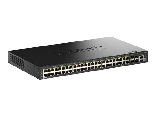 D-Link 52-Port Netzwerk-Switch – Gigabit, PoE+ Unterstützung