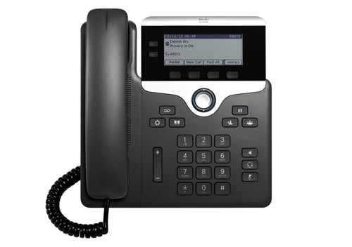 Cisco VoIP-Telefon 7821 – HD-Sprachqualität, höhenverstellbar