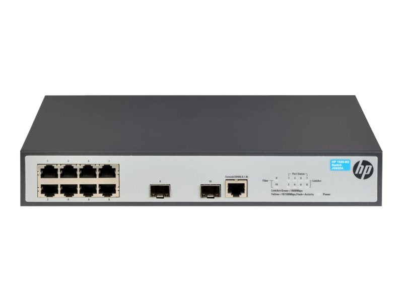 HP Enterprise Netzwerk-Switch – 8 Anschlüsse, Gigabit-Geschwindigkeit