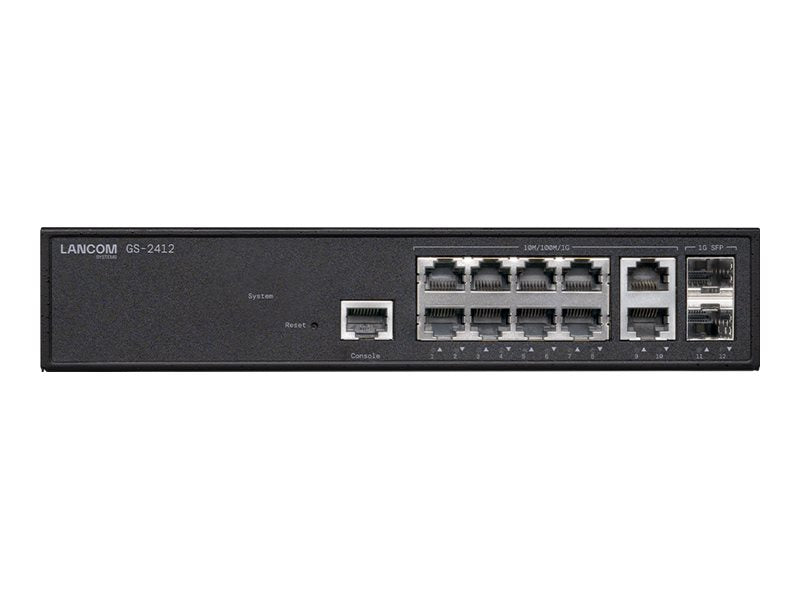 LANCOM Netzwerk-Switch – 12 Anschlüsse, Rack-montierbar