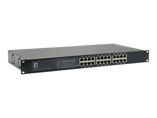 LevelOne Netzwerk-Switch – 24 Ports, PoE+ für einfache Stromversorgung