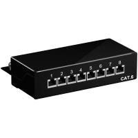 Goobay Patch Panel – 8 Ports, geschirmt für zuverlässige Verbindung