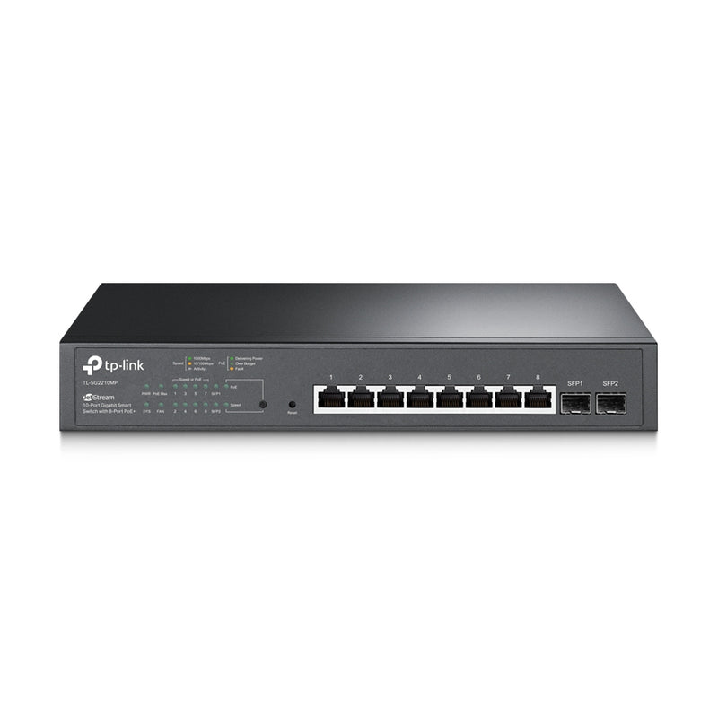 TP-Link 10-Port Gigabit Switch – 8x PoE+ für Netzwerkgeräte
