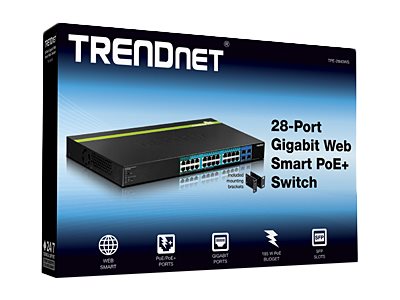 Trendnet 28-Port Switch – PoE+ für effiziente Netzwerke
