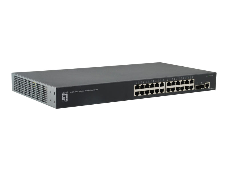 LevelOne Ethernet-Switch – 26 Anschlüsse, Gigabit-Geschwindigkeit
