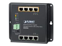 Planet Technology 8-Port Switch – Wandmontage, PoE+ Unterstützung