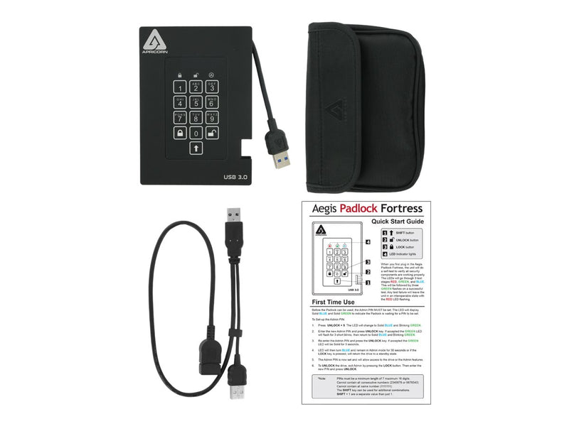 Apricorn Externe Festplatte – 2 TB, sicherer Speicher