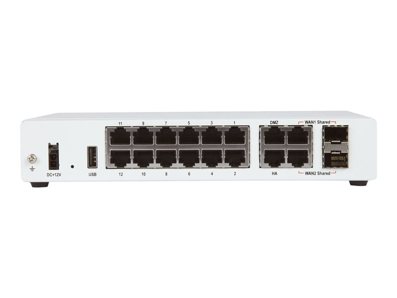 Fortinet Sicherheitsgerät – 12 Anschlüsse, ideal für KMU