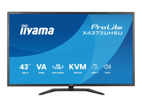 Iiyama 43" 4K Monitor – HDR10, USB-C-Hub
