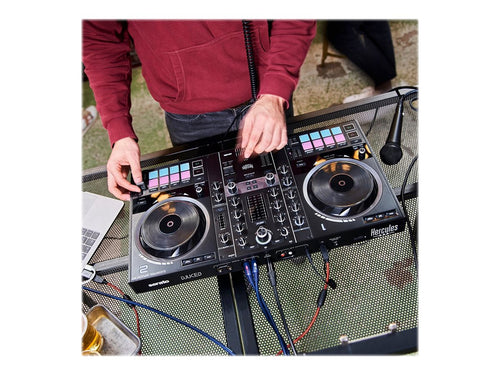 Hercules DJ-Controller – 2-Kanal, inklusive Software