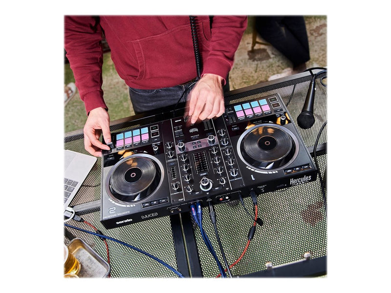 Hercules DJ-Controller – 2-Kanal, inklusive Software